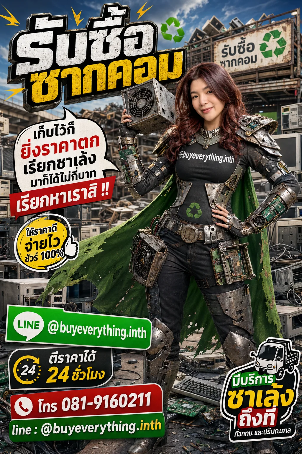 รับซื้อซากคอมพิวเตอร์ เก็บไว้ราคาตก เรียกเราเปลี่ยนเป็นเงิน