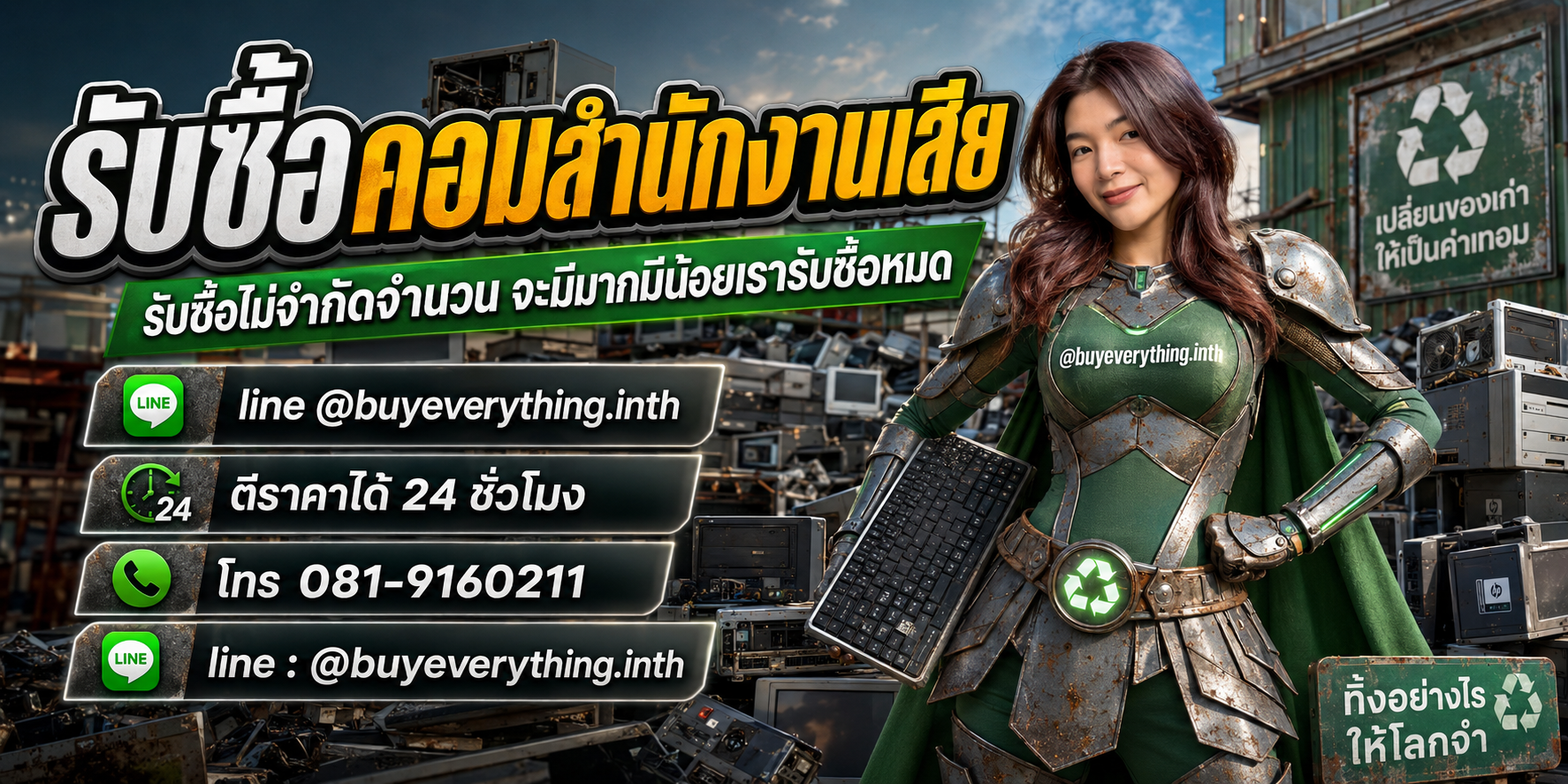 รับซื้อซากคอมพิวเตอร์ รับซื้อไม่จำกัดจำนวน มีมากมีน้อยรับซื้อหมด
