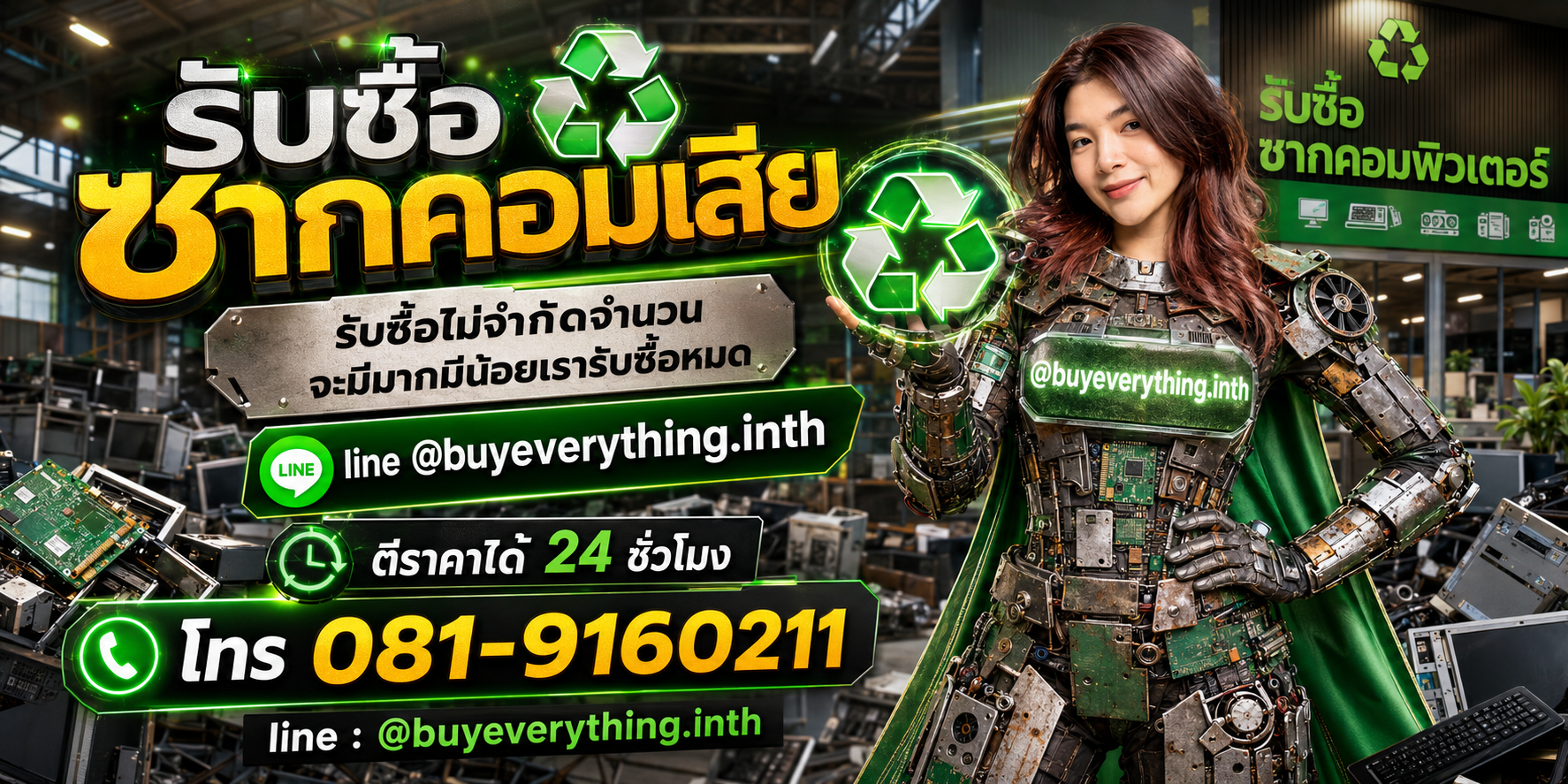 รับซื้อซากคอมพิวเตอร์ รับซื้อไม่จำกัดจำนวน มีมากมีน้อยรับซื้อหมด