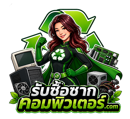 โลโก้รับซื้อซากคอมพิวเตอร์.com ฮีโร่รีไซเคิล