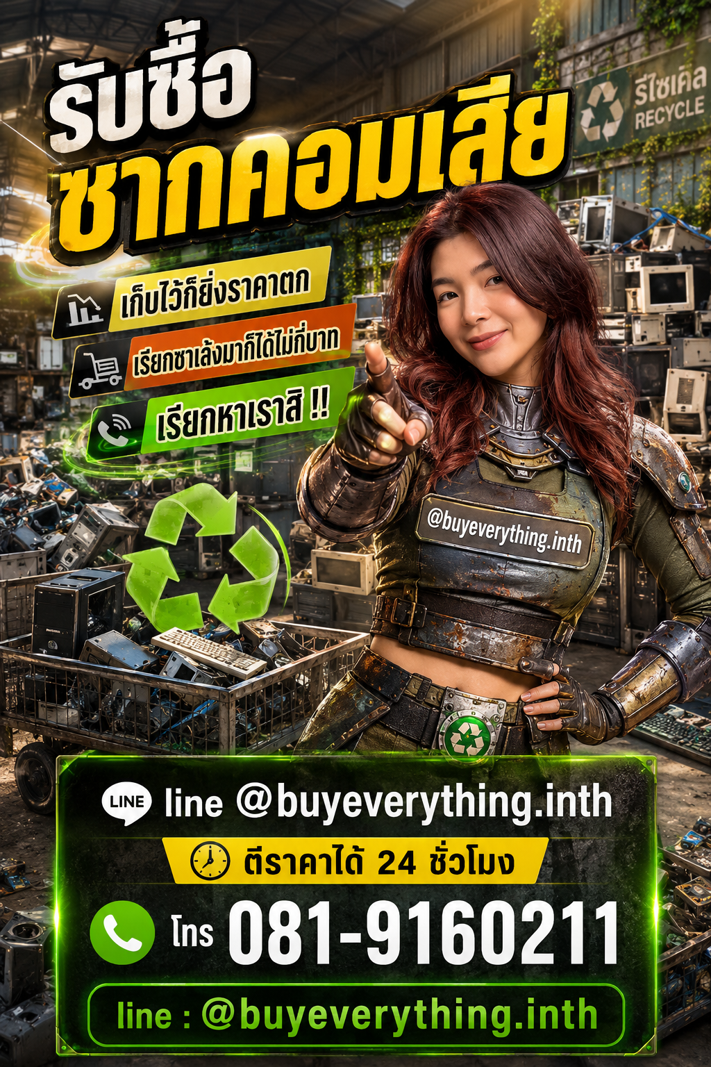 รับซื้อซากคอมพิวเตอร์ เก็บไว้ราคาตก เรียกเราเปลี่ยนเป็นเงิน