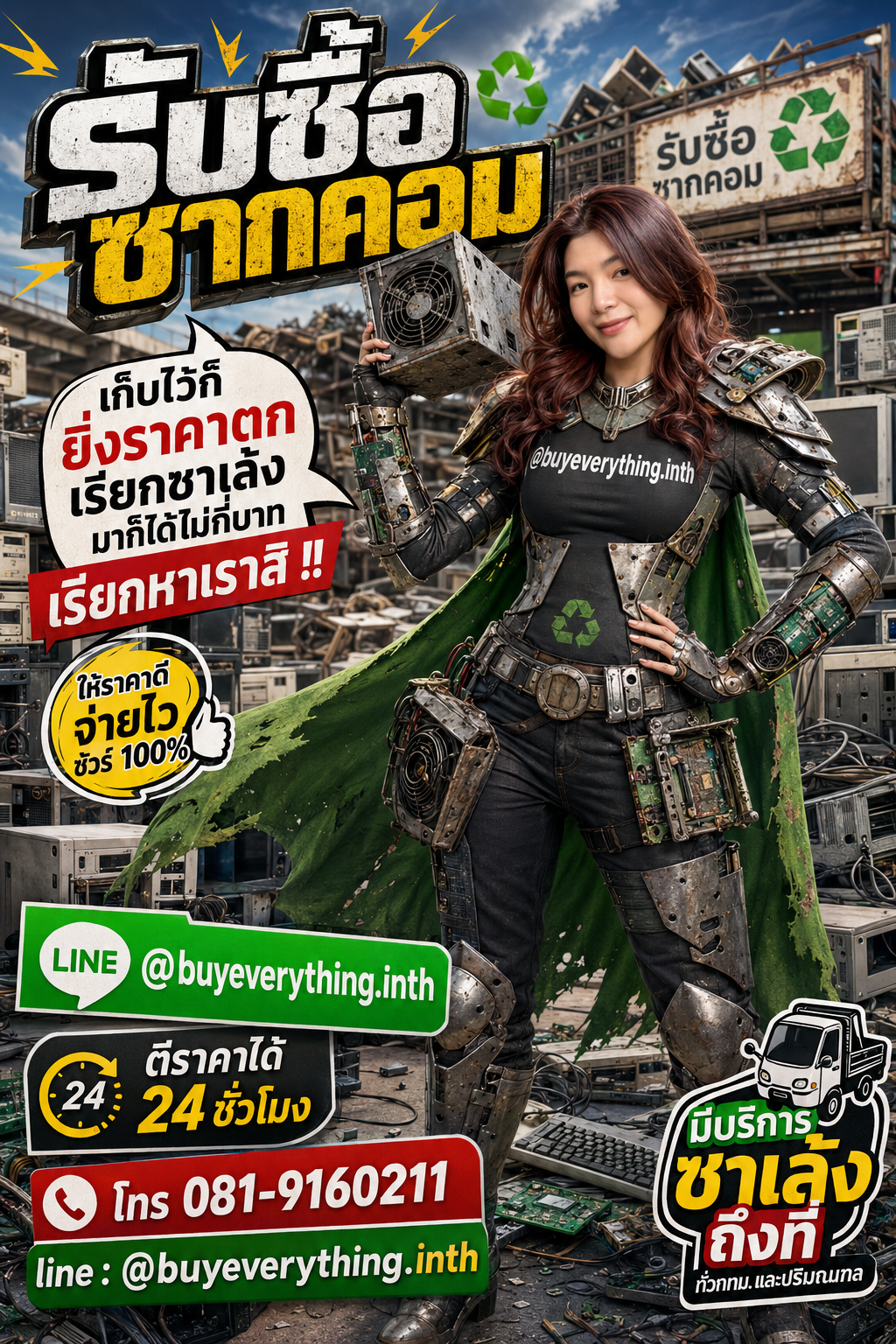 รับซื้อซากคอมพิวเตอร์ เก็บไว้ราคาตก เรียกเราเปลี่ยนเป็นเงิน