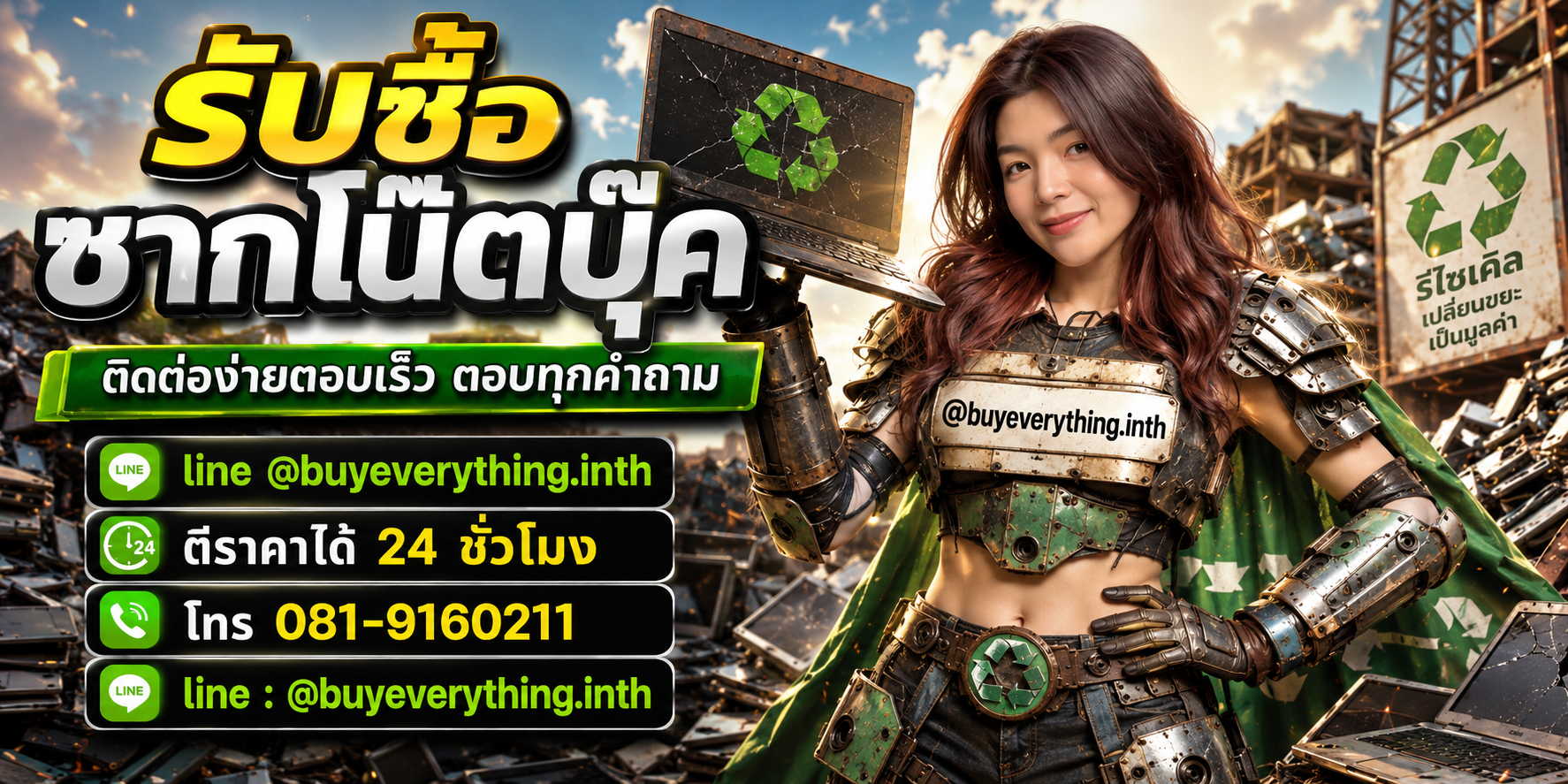 รับซื้อซากโน๊ตบุ๊ค รับซื้อไม่จำกัดจำนวน มีมากมีน้อยรับซื้อหมด
