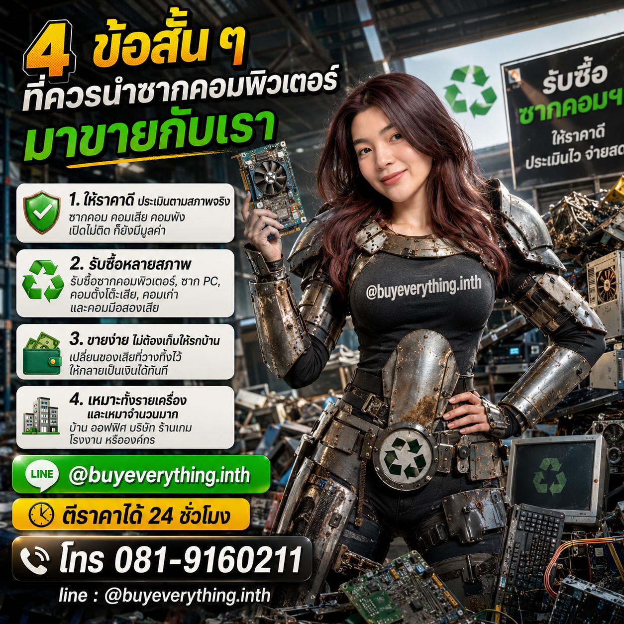 4 ข้อสั้น ๆ ที่ควรนำซากคอมพิวเตอร์มาขายกับเรา