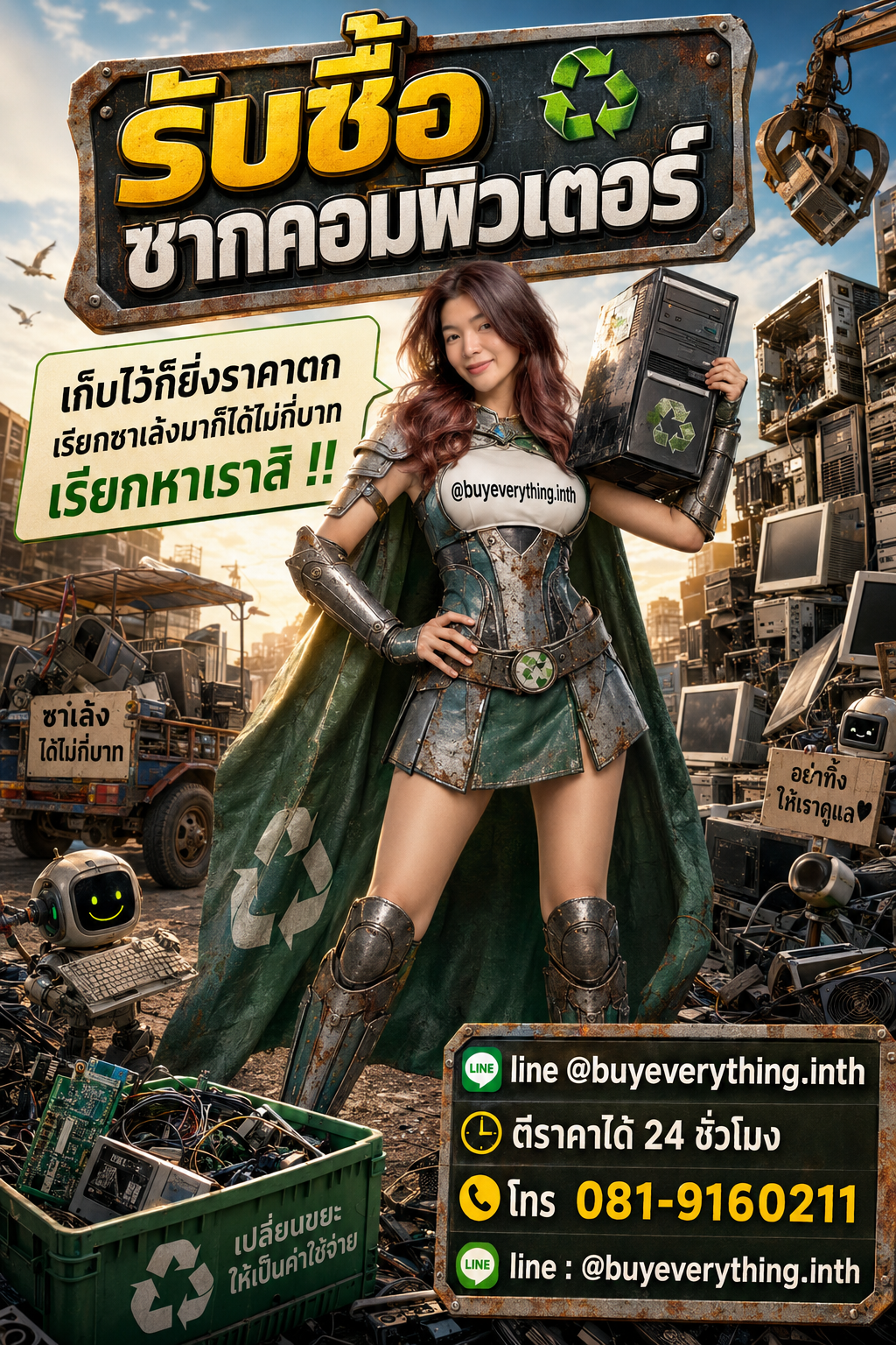 รับซื้อซากคอมพิวเตอร์ เก็บไว้ราคาตก เรียกเราเปลี่ยนเป็นเงิน